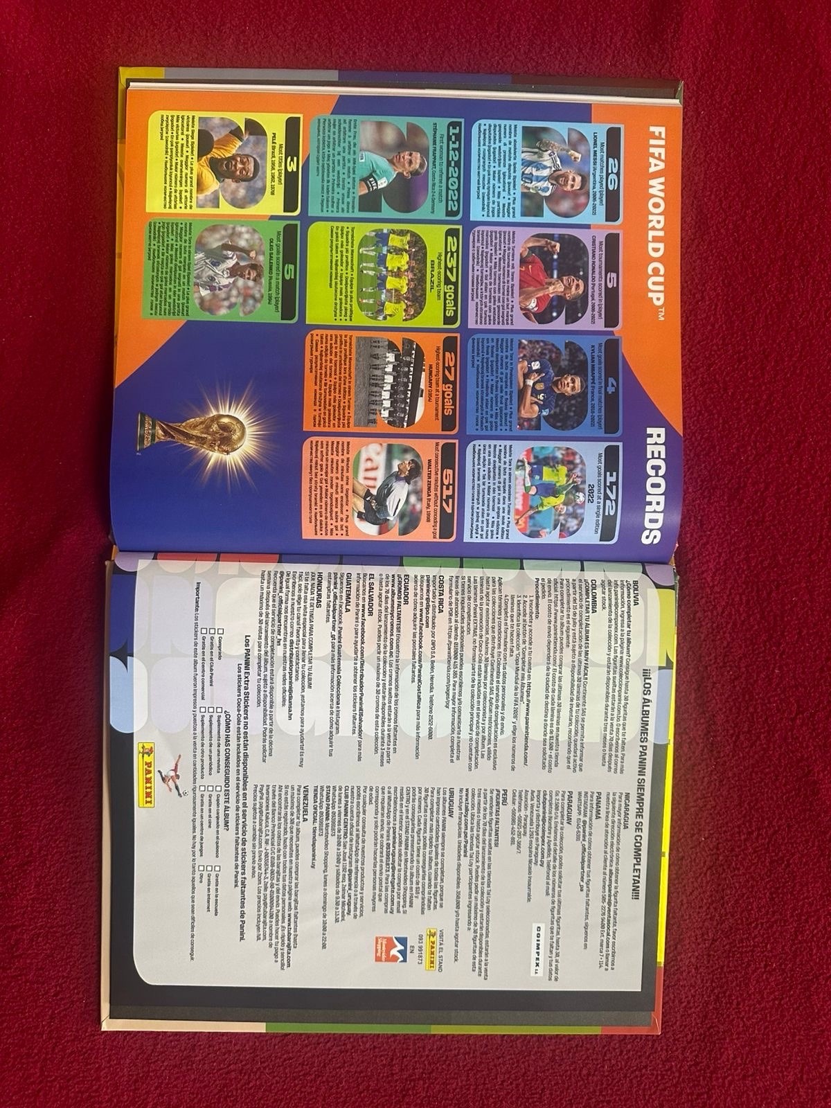 Panini FIFA World Cup 2026 Premium Gold Hardcover Album. LATAM EXCLUSIVE