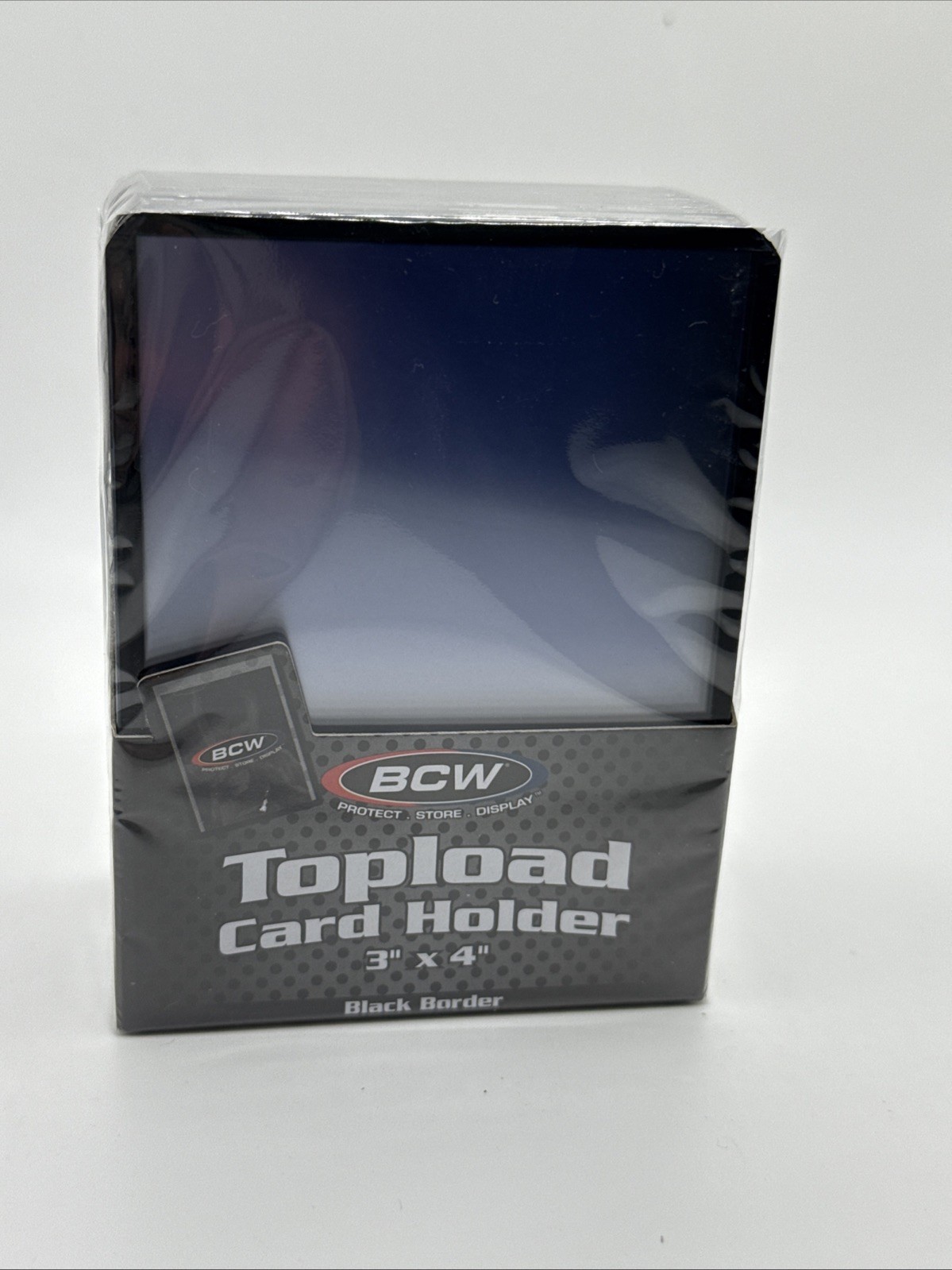 BCW 3X4 BLACK BORDER Toploaders 35pt 1 Pack of 25 for Standard Sized Cards