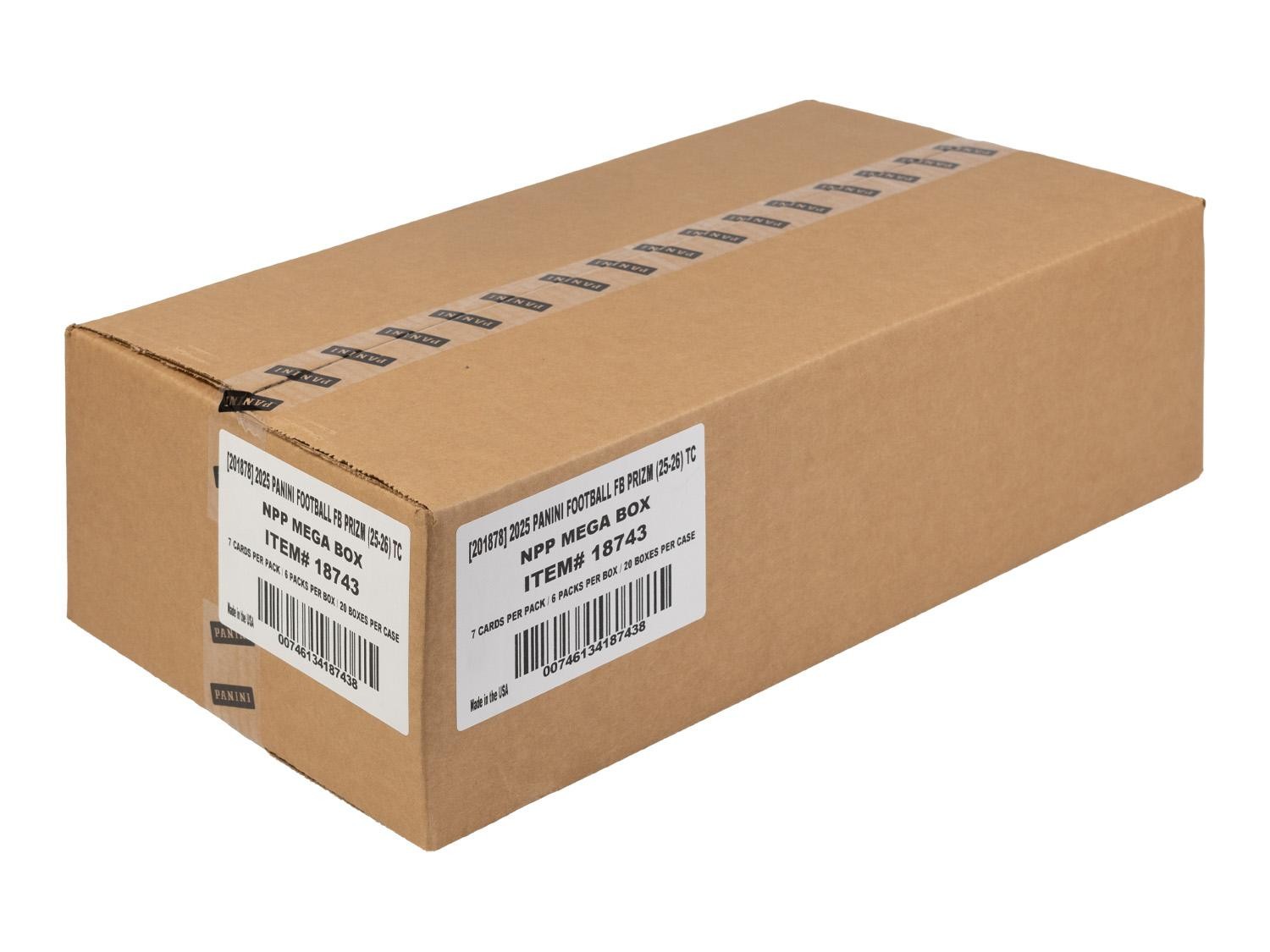 2025 PANINI PRIZM FOOTBALL MEGA 20-BOX CASE