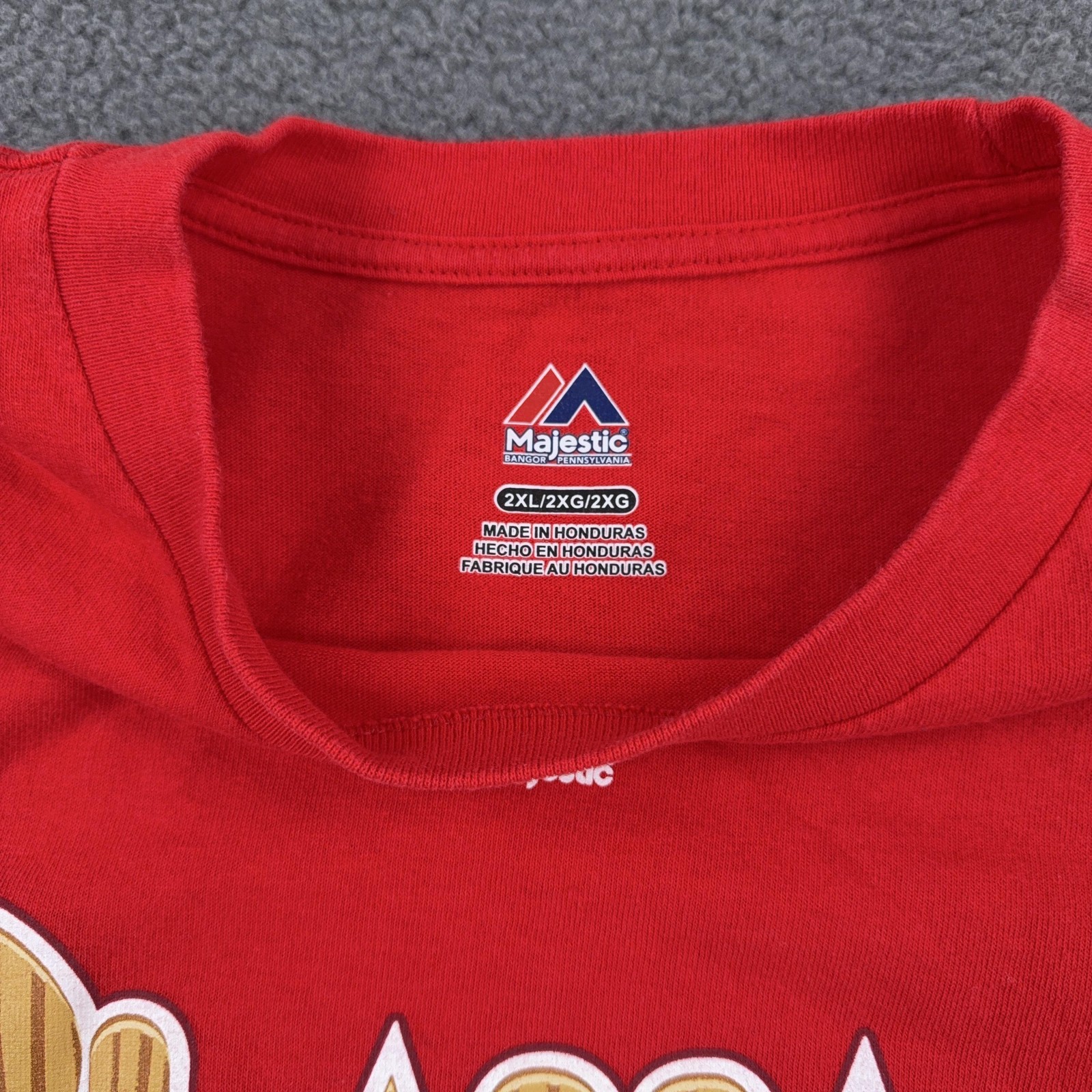 Philadelphia Phillies Shirt Lot Mens 2XL Multi Color MLB Baseball Majestic 6pc