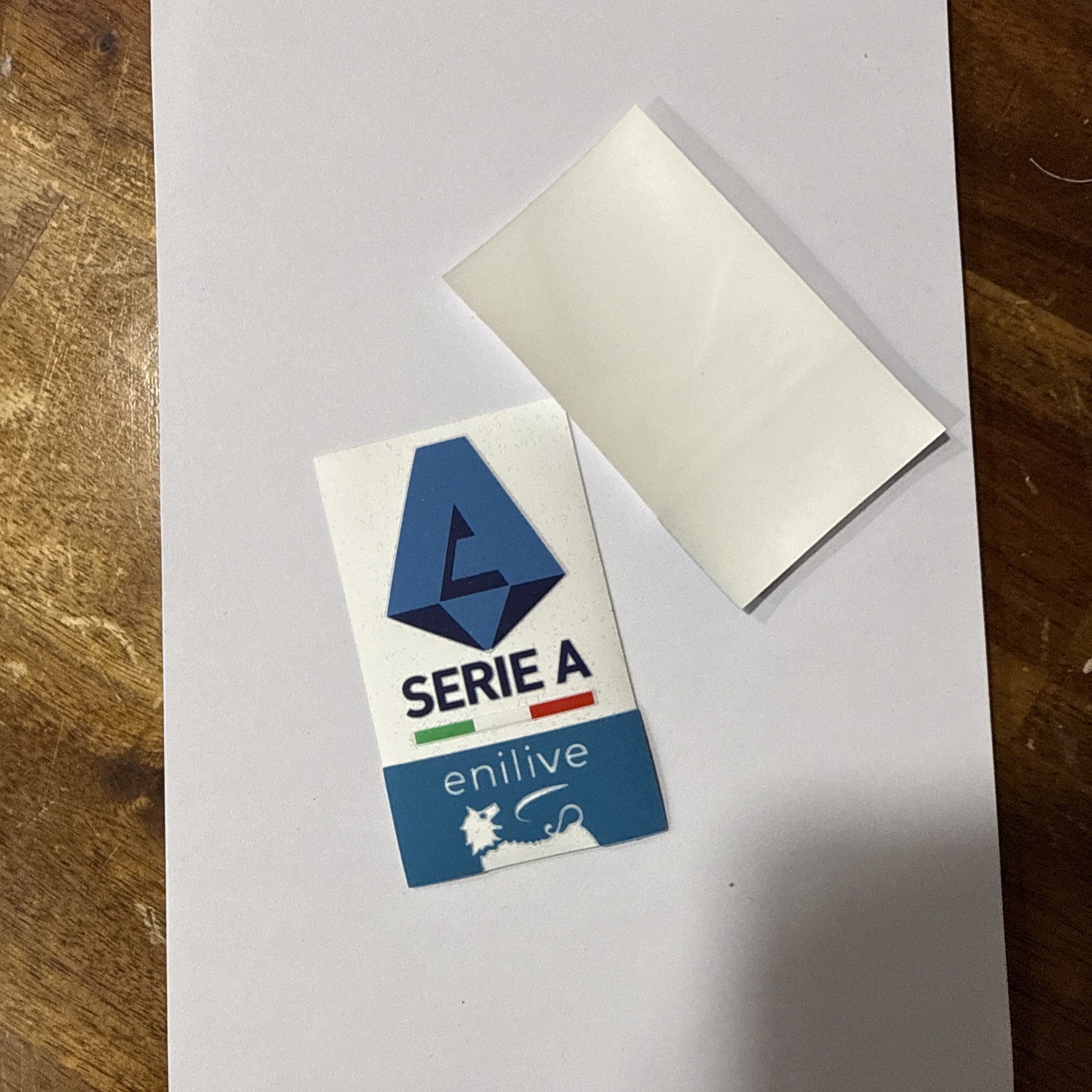 2025-2026 Italy Italia Serie A & Scudetto enilive Silicon Patch Heat Tranfer
