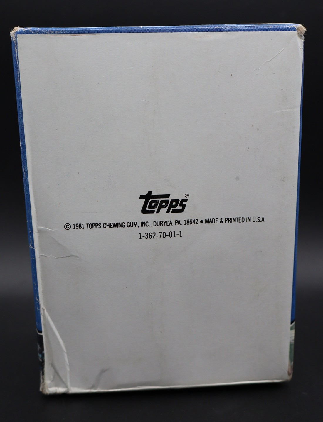 1981 Topps Baseball Wax Empty Display Box