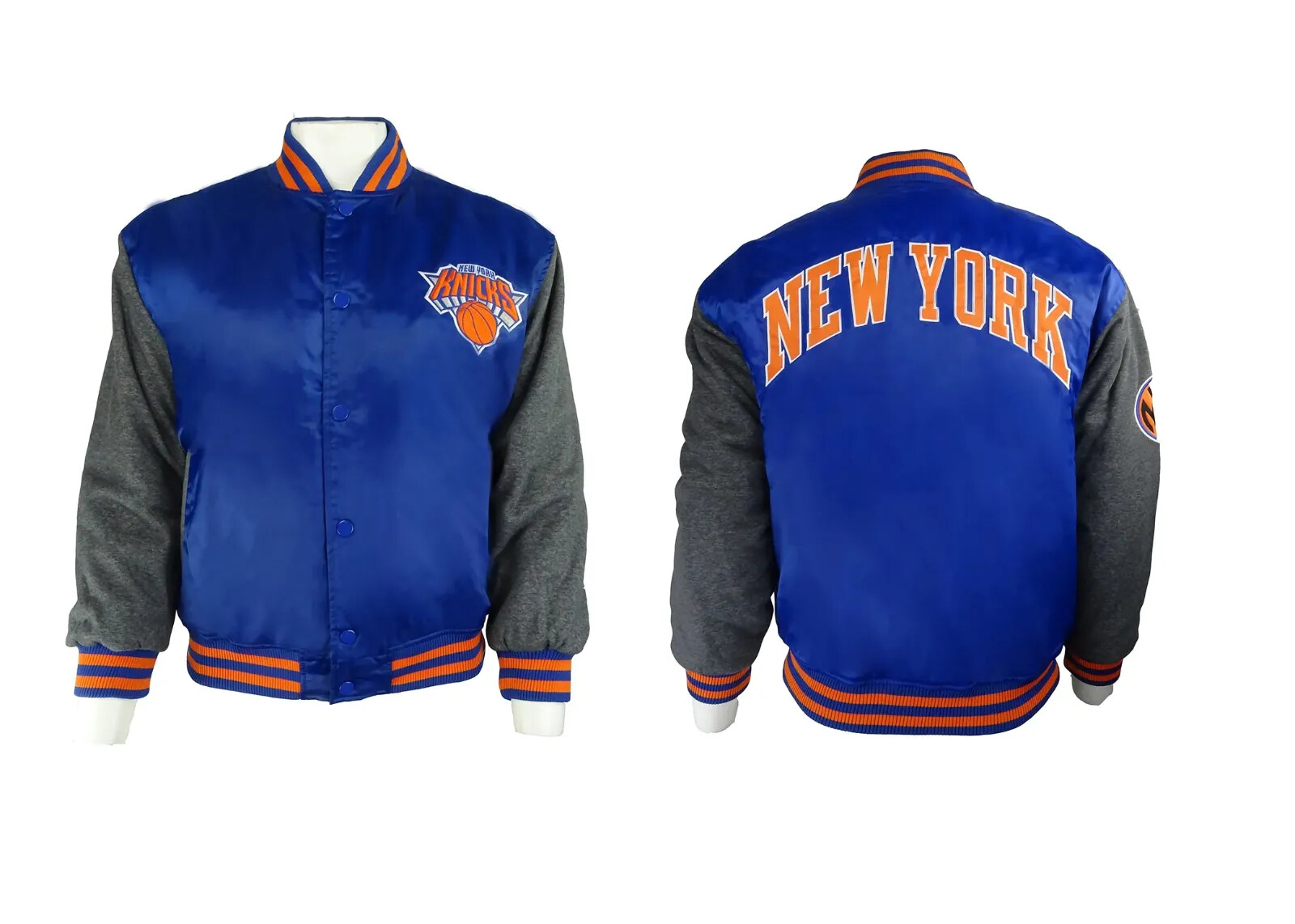 New York Knicks Majestic Men’s Snap-Up Jacket