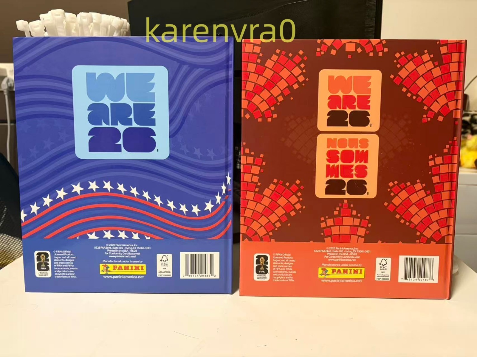 2PCS Panini FIFA World Cup USA＋Canada Hard Cover Album 1 of 2026 Special