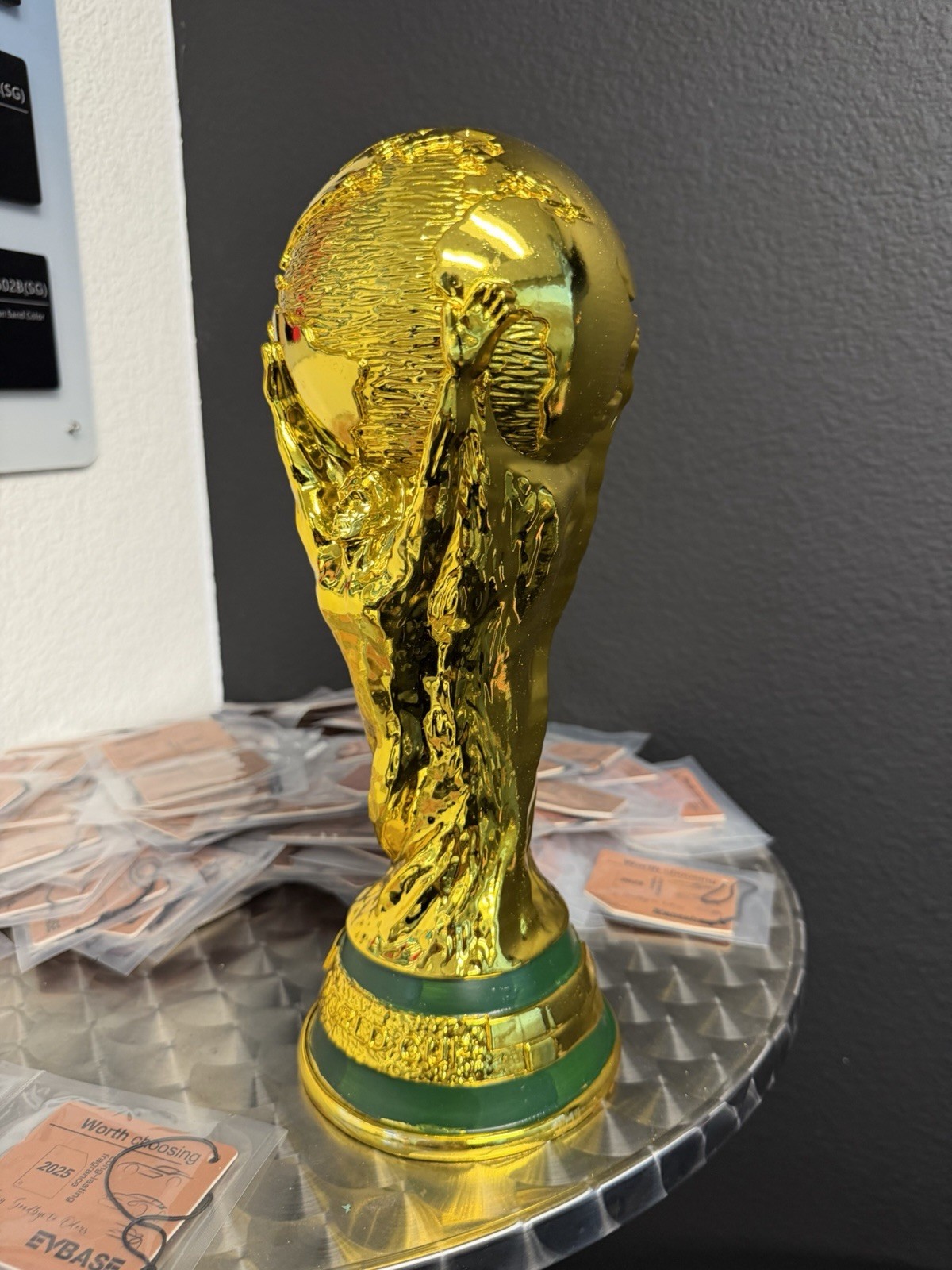 1:1 World Cup Trophy Replica 36cm 14.2in Solid Heavy 8LB Gold Display Award