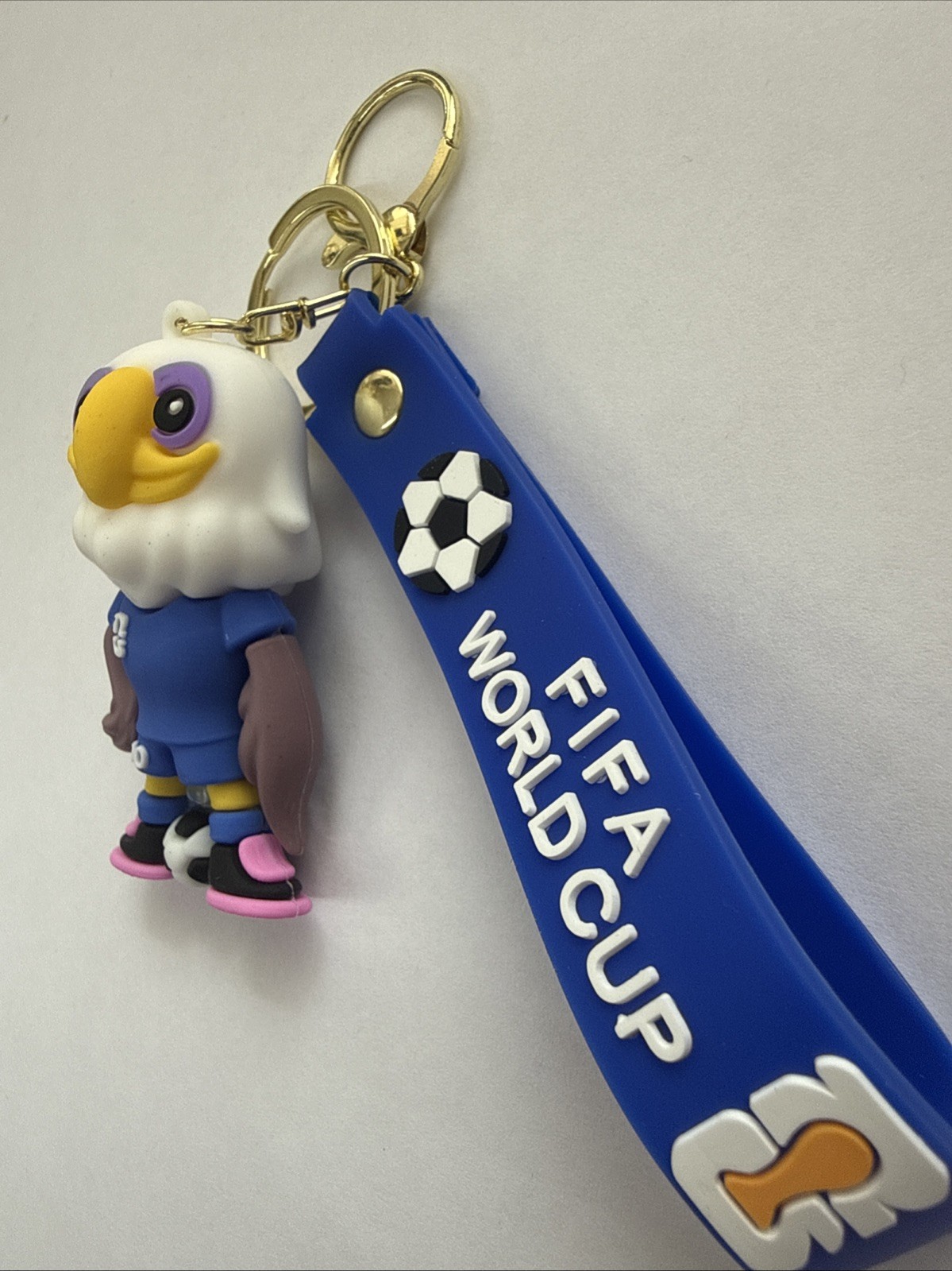 FIFA World Cup 2026 USA Mascot Clutch the Bald Eagle 3D Keychain
