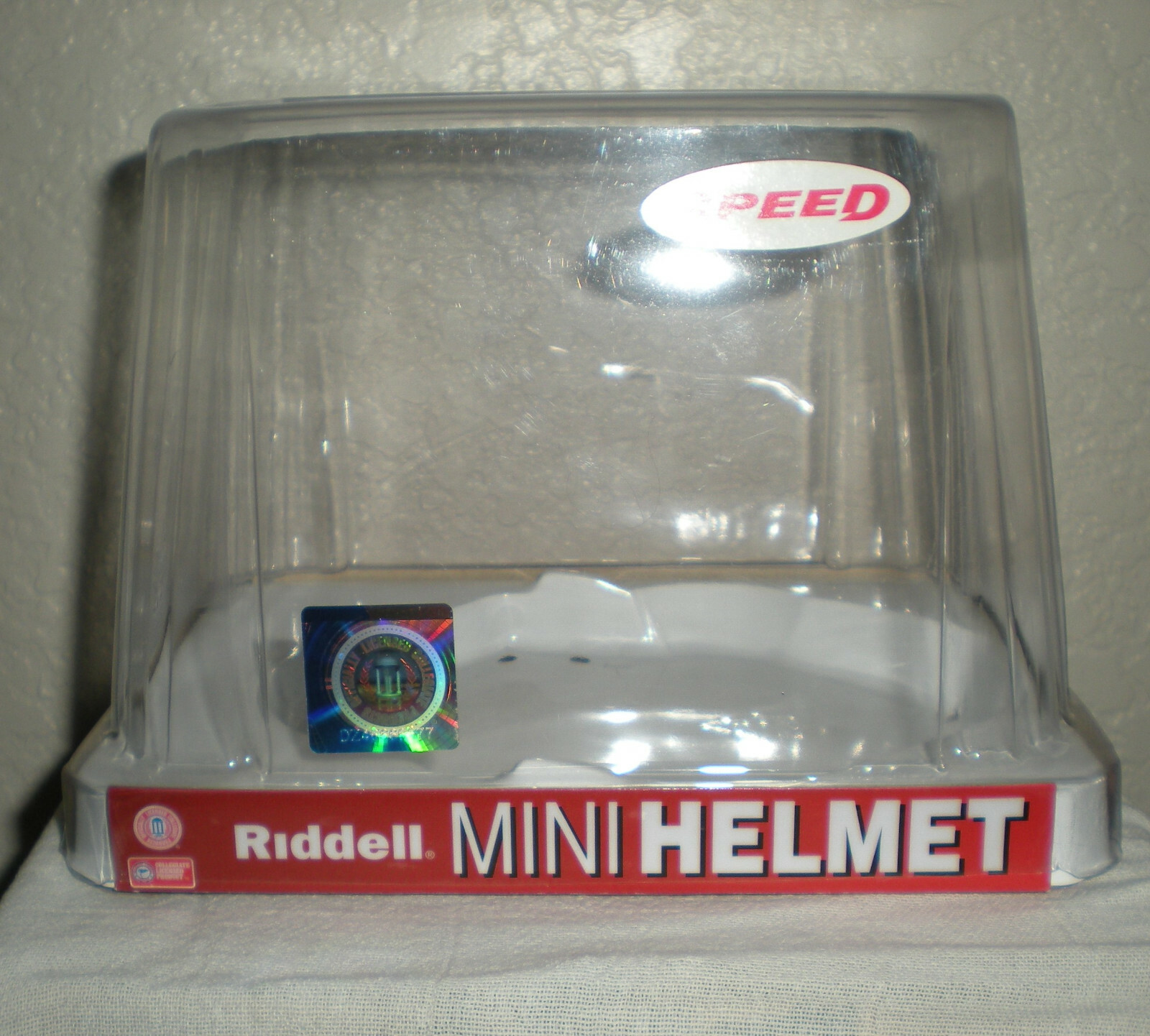 Riddell Speed NCAA / NFL Mini Helmet Display Case / Container Empty Box