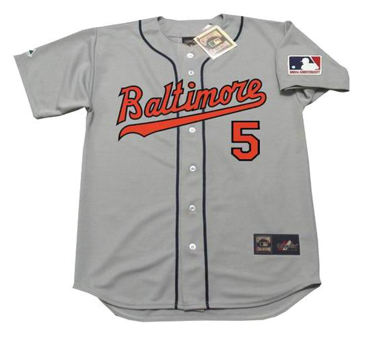 BROOKS ROBINSON Baltimore Orioles 1969 Majestic Away Road Grey Baseball Jersey
