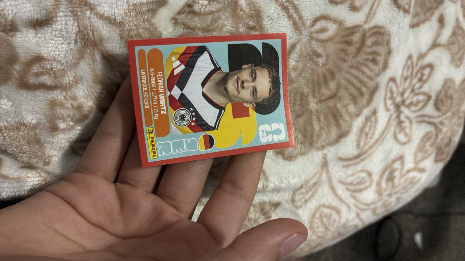 Panini Stickers Writz Halland and Olise Red Card Also A Free Sticker