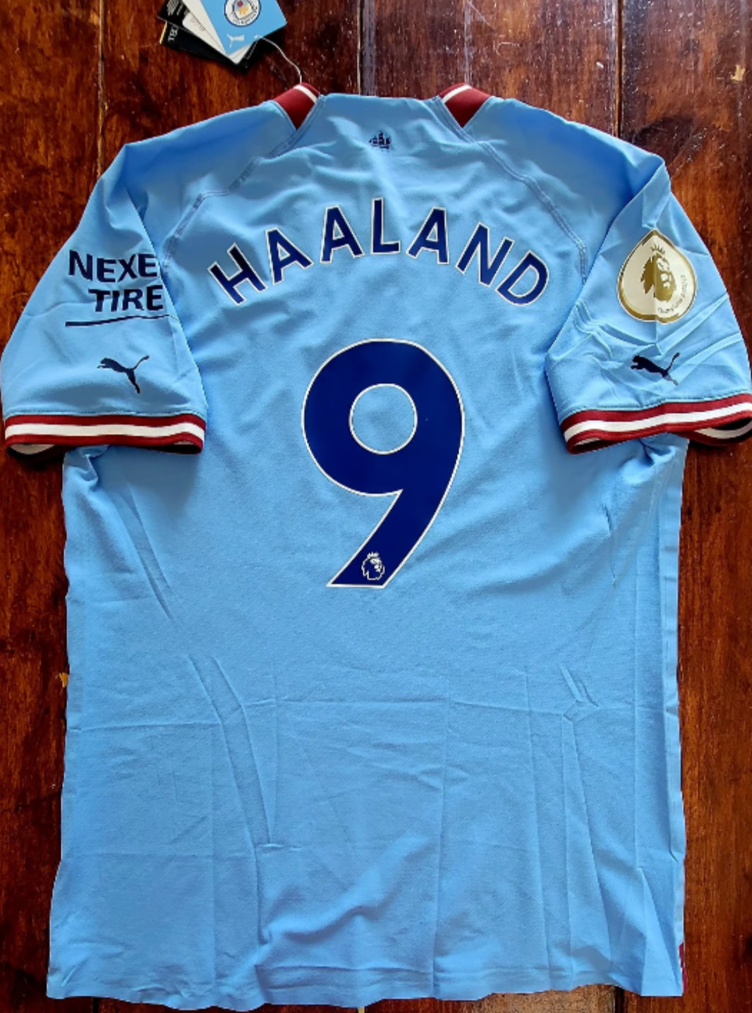 2022/23 PUMA MANCHESTER CITY #9 HALLAND PLAYER AUTHENTIC ISSUE WINNER SOCCER