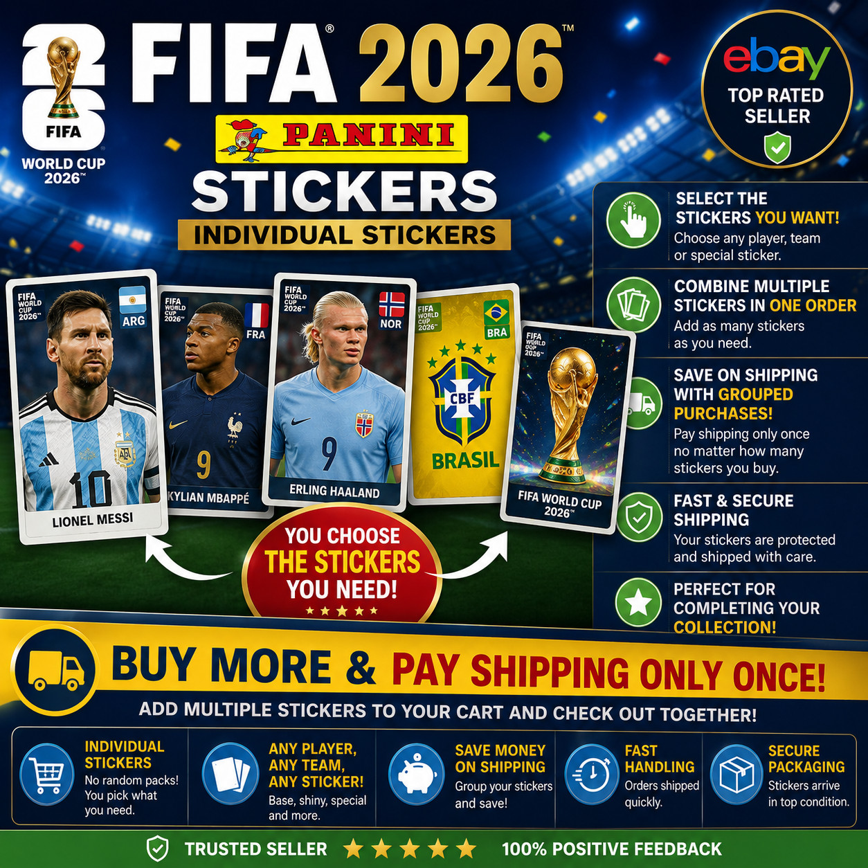 Fifa World Cup 2026 Panini Stickers USA EDITION MEX – SEN – FWC