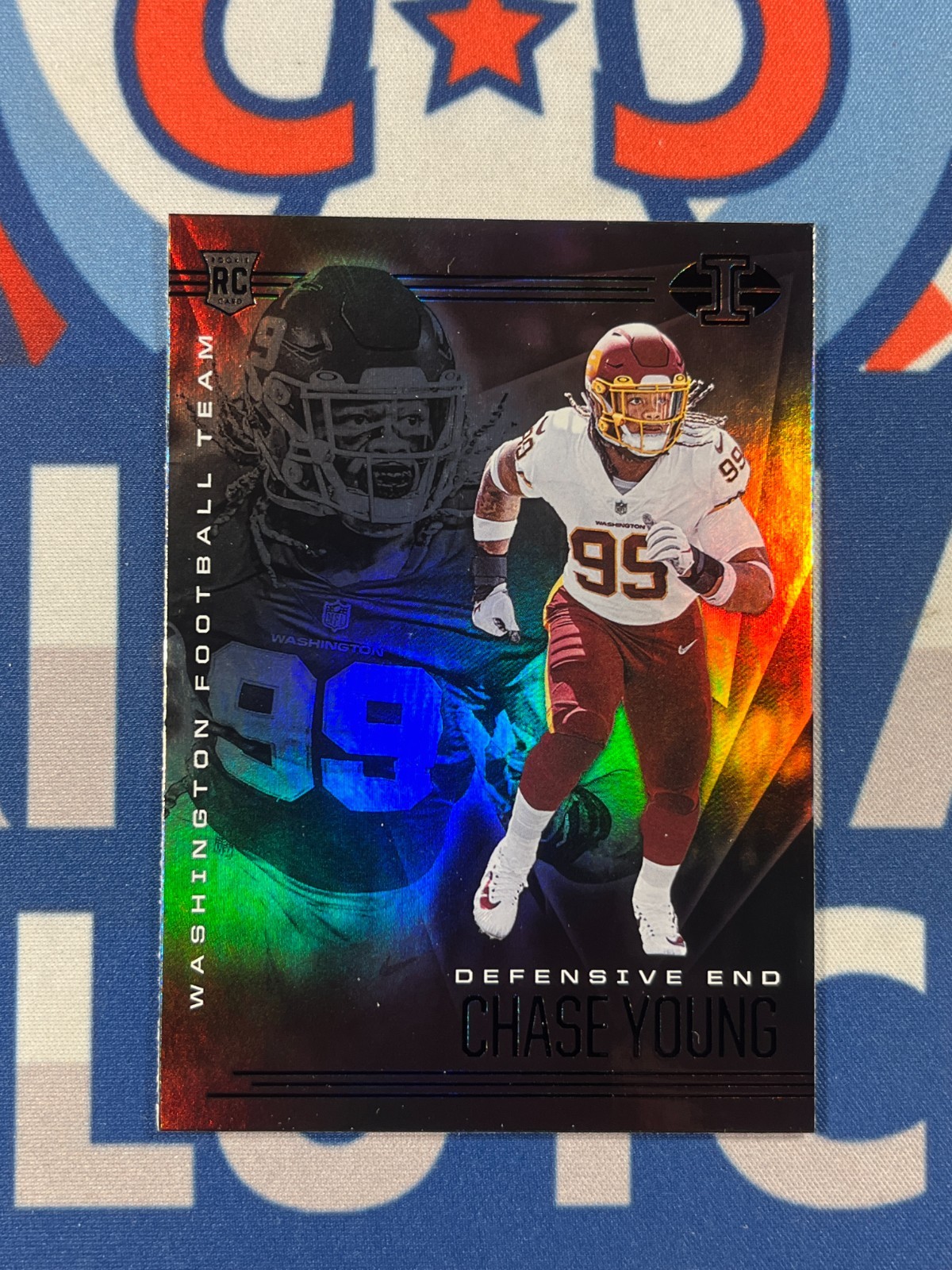 2020 Panini Illusions Chase Young RC #25 Washington Commanders Excellent