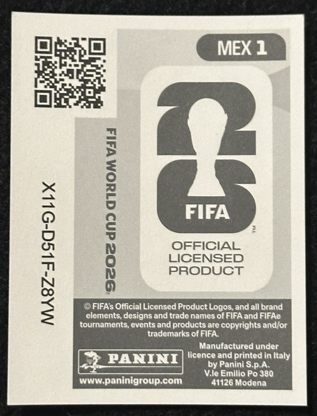 Panini FIFA World Cup 2026 Sticker Mexico Team Crest Badge Logo MEX 1
