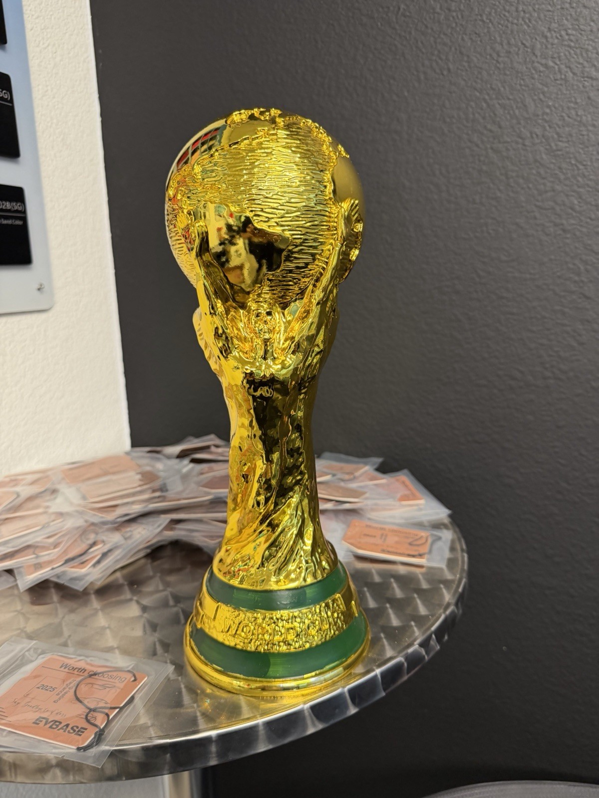 1:1 World Cup Trophy Replica 36cm 14.2in Solid Heavy 8LB Gold Display Award