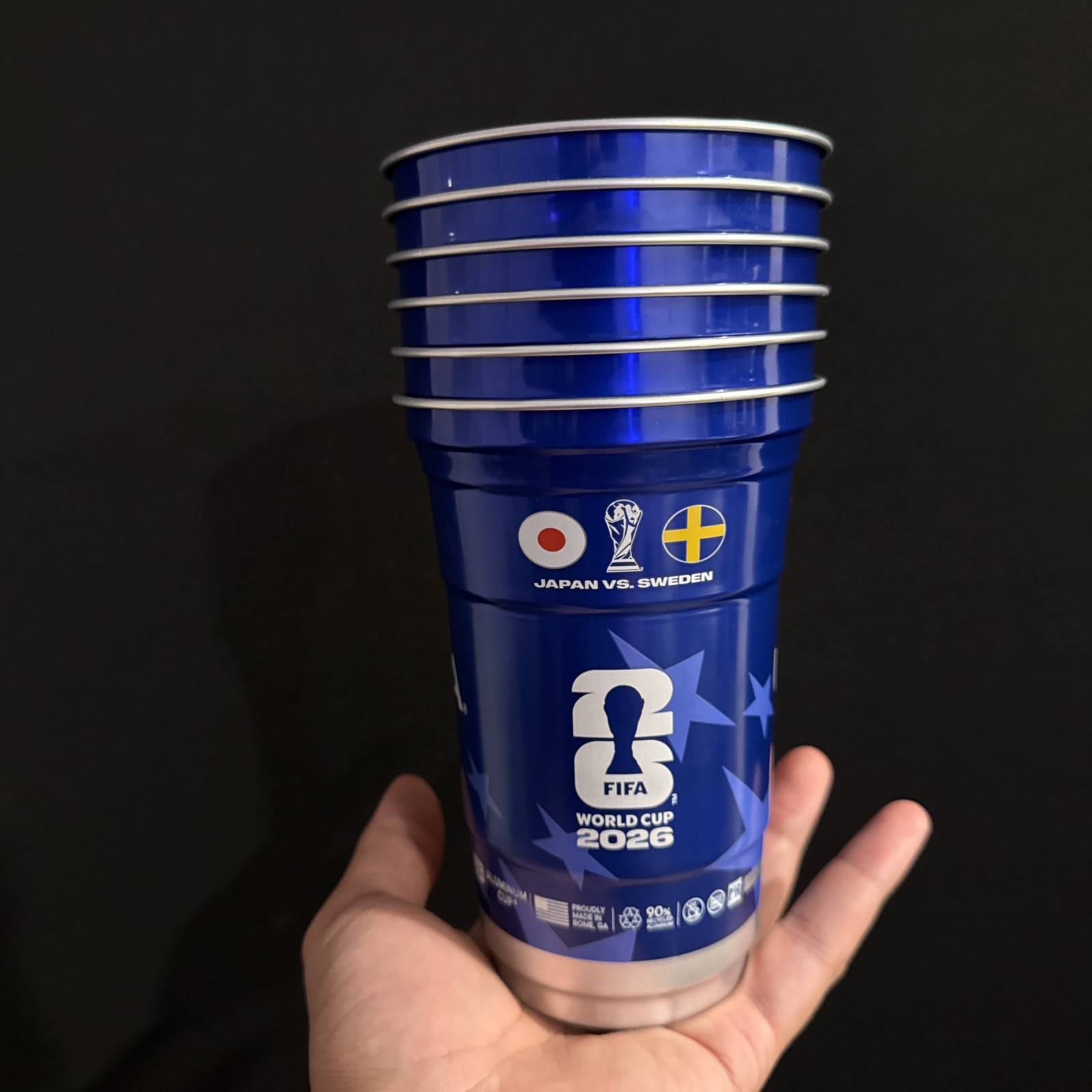 Japan vs. Sweden FIFA World Cup 2026 Michelob Ultra 1 Aluminum Cup
