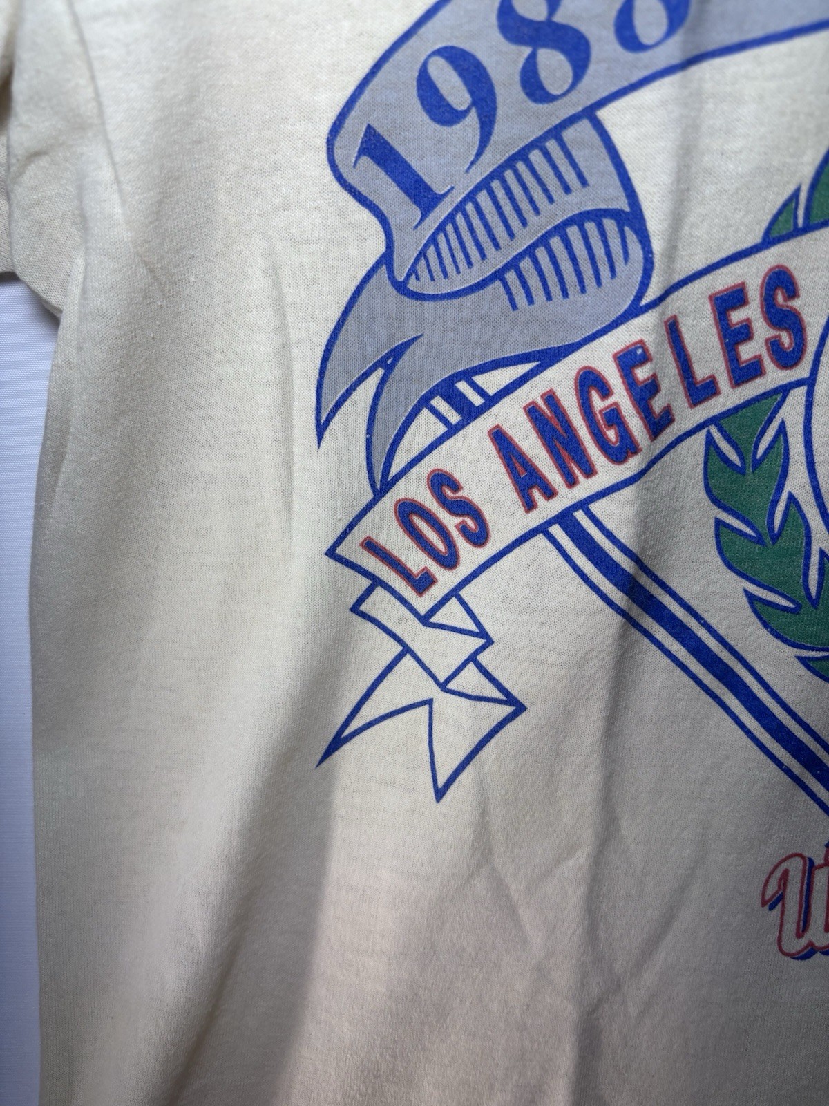 VTG 1988 LA Dodgers World Series Champions T-Shirt Large Tee Jays Single Stitch