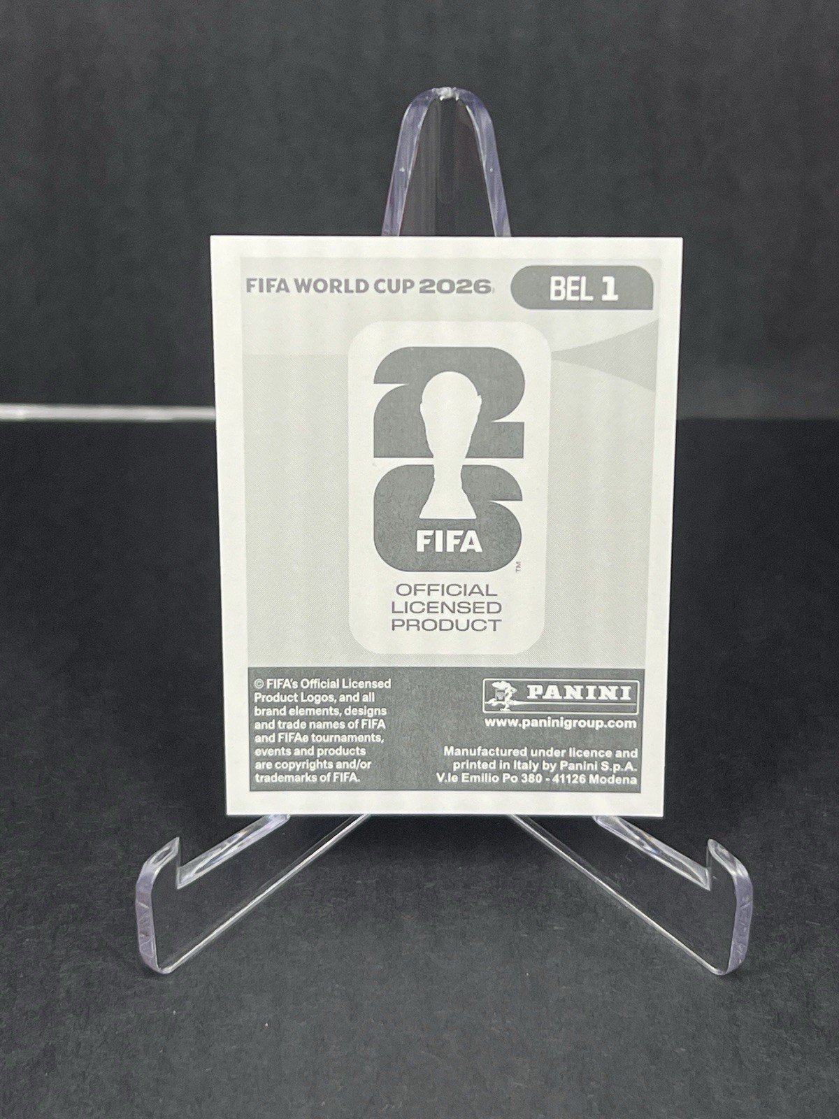 2026 Panini FIFA World Cup Belgium Team Logo Sticker Foil #BEL1