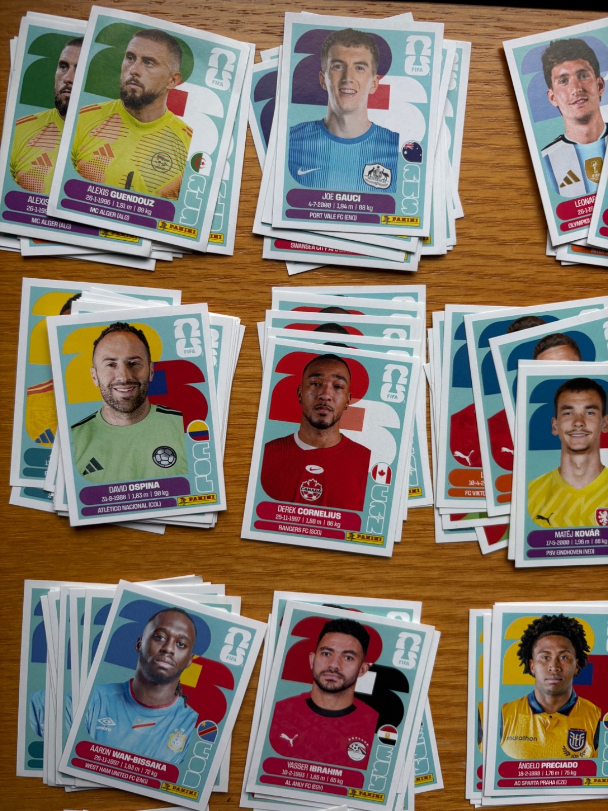 2026 WORLD CUP PANINI STICKERS – COMPLETE YOUR BOOK! White Stickers Only ALG-MEX