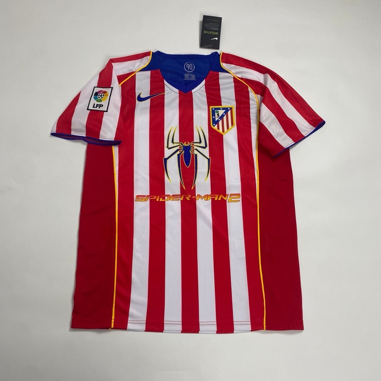 2005 Athletico Home Retro Jersey Torres #9 Vintage Short Sleeve Iconic Red Blue