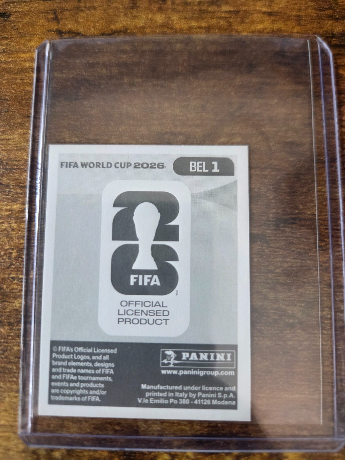 2026 Panini FIFA World Cup Stickers – Belgium Team Logo Badge Foil #BEL 1