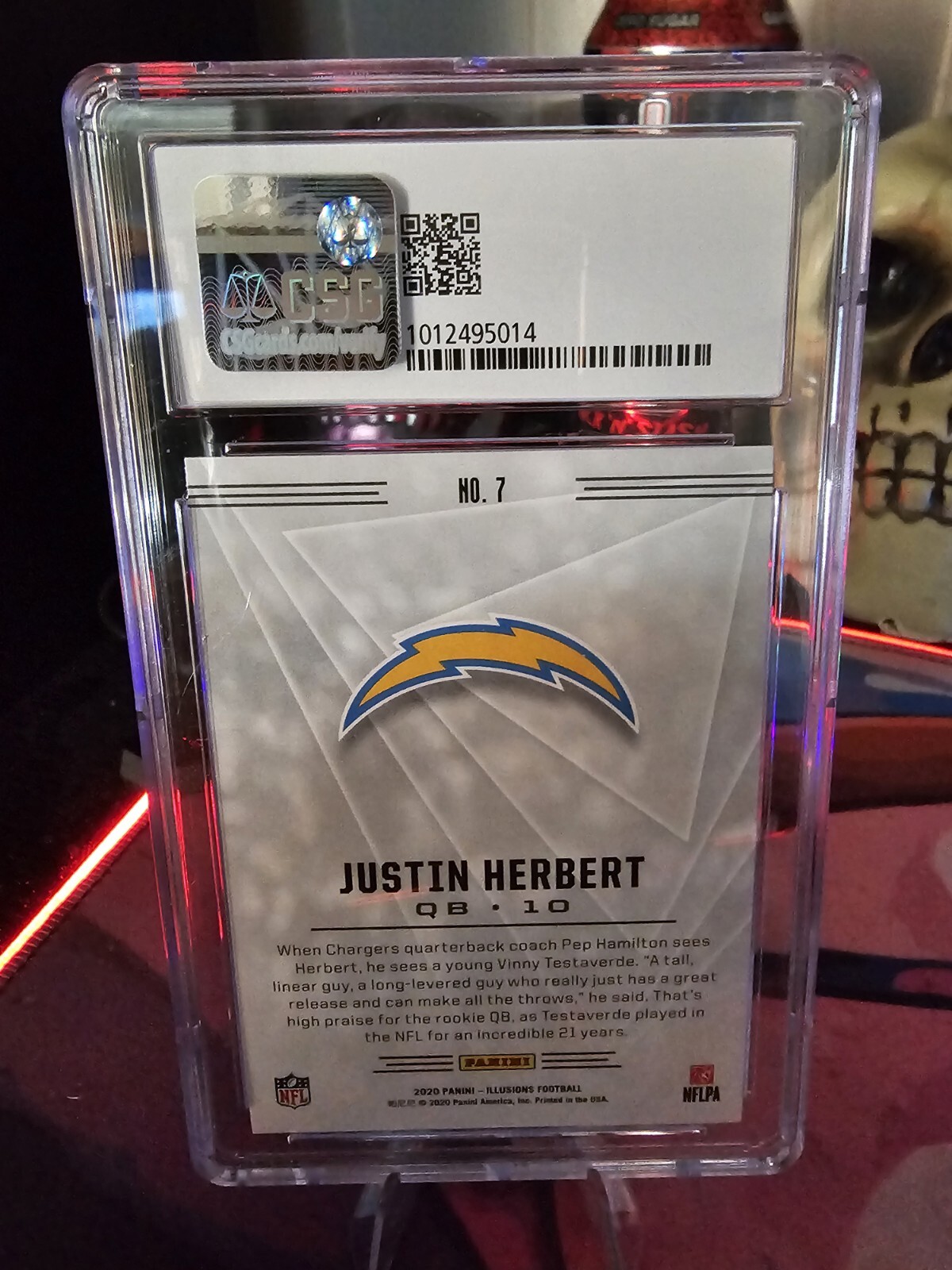 2020 Panini Illusions Retail Justin Herbert (RC) Rookie Card CSG 9 Mint LOW POP