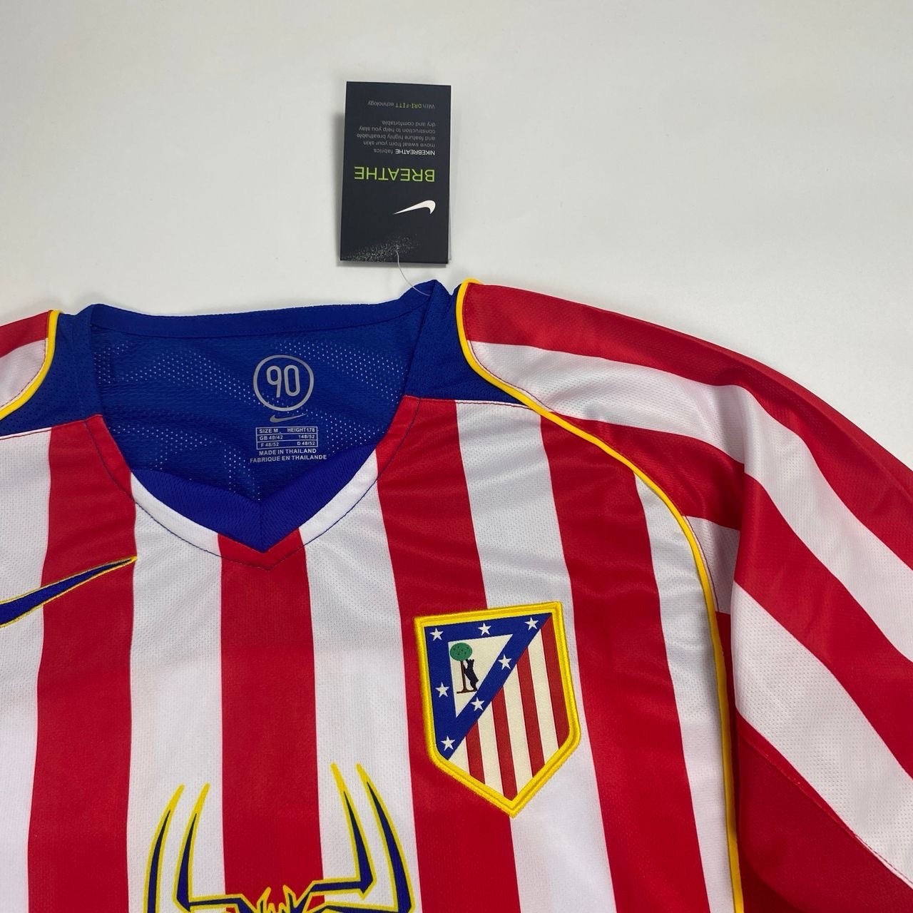 2005 Athletico Home Retro Jersey Torres #9 Vintage Short Sleeve Iconic Red Blue