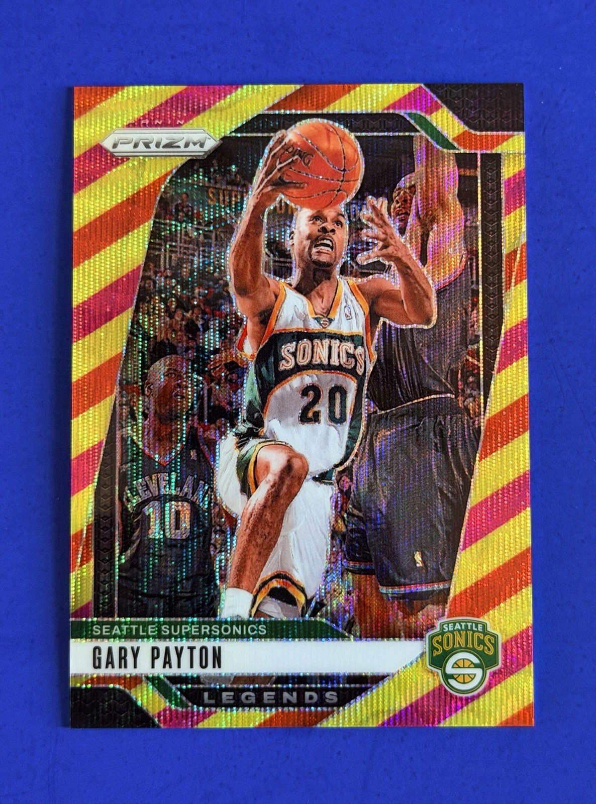 2024-25 Prizm Gary Payton Sonics Multi Color Prizm Parallel Card #286; #d /88