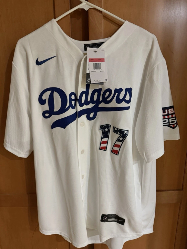 Shohei Ohtani Los Angeles Dodgers USA 250 4th of July Home Stadium Jersey NEW
