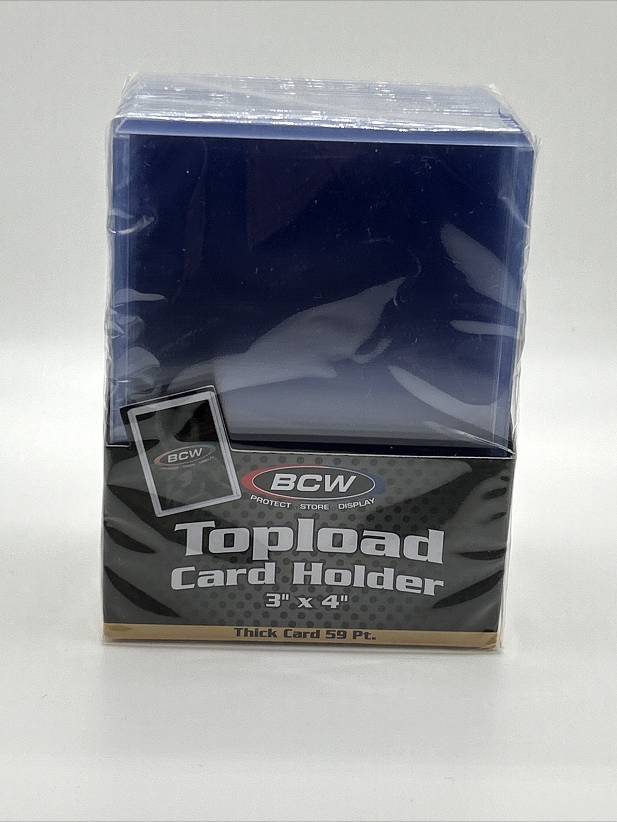 BCW 3X4 Thick Card Toploaders 1 Pack of 25 for up to 59pt Point Cards