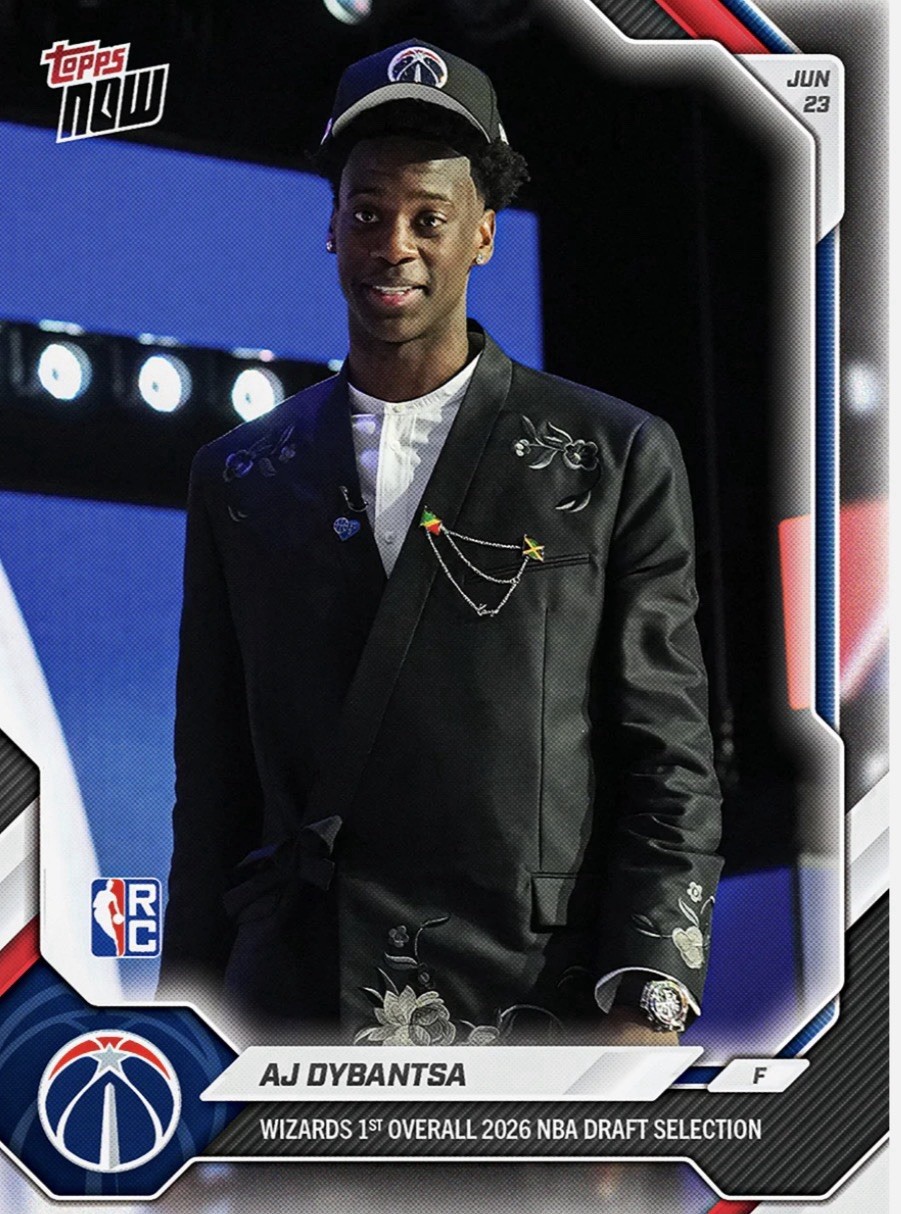AJ Dybantsa – 2025-26 NBA Topps NOW® Presale CHANCE AT 1/1 AUTO #1 Pick