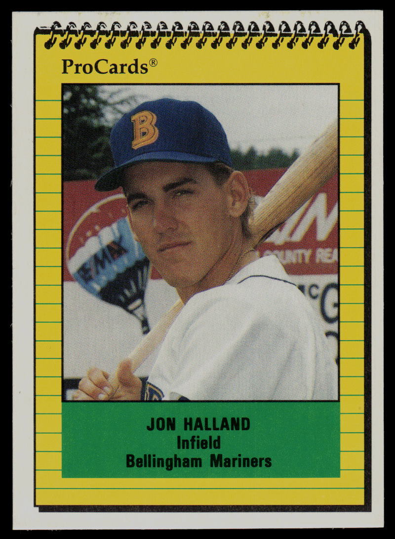 1991 ProCards Jon Halland Bellingham Mariners