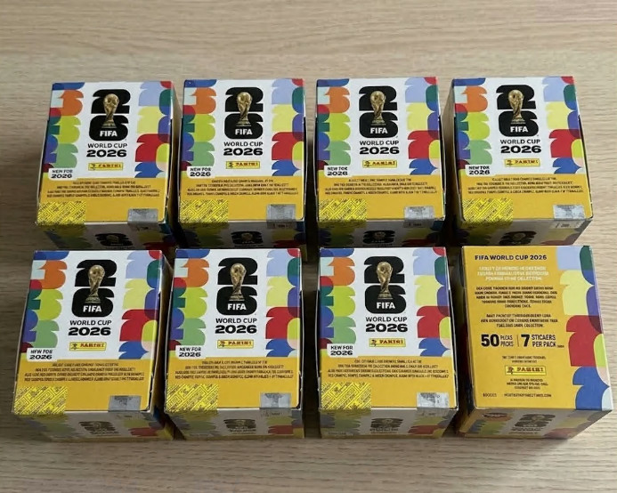 Panini FIFA World Cup 2026 Official Sticker 50-Pack Box Gold Limited NEW 2026