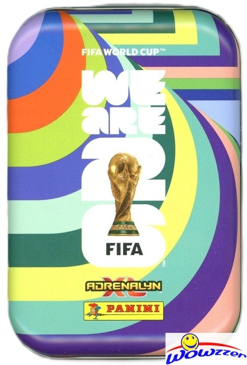 2026 Panini Adrenalyn XL WORLD CUP Soccer EMPTY Collector Tins 4 Piece Set!