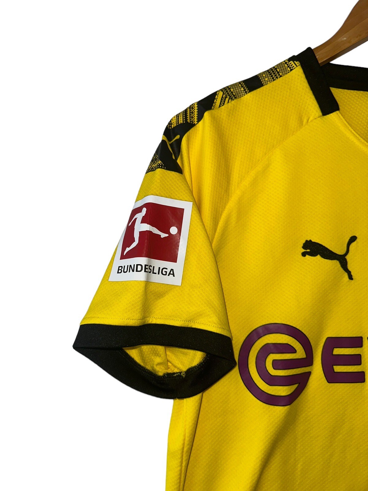 Puma Dortmund Erling Haaland #17 Home Yellow Jersey Size Small