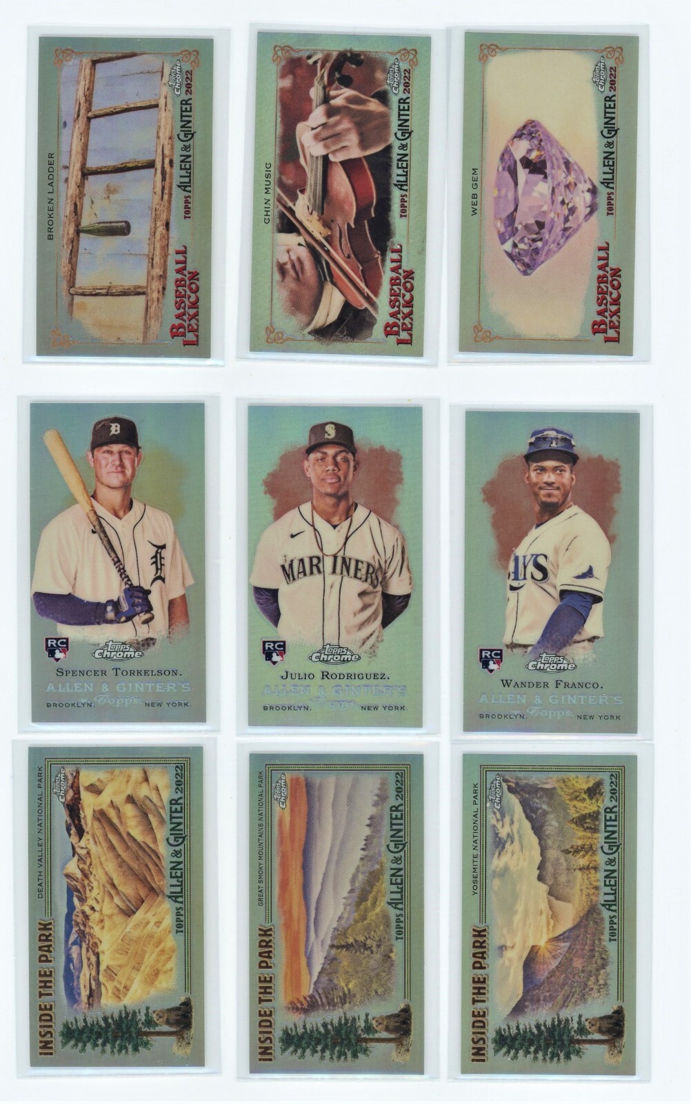 2022 Topps ALLEN & GINTER CHROME (MINI INSERTS ONLY) You Pick (BUY 3 GET 1 FREE)