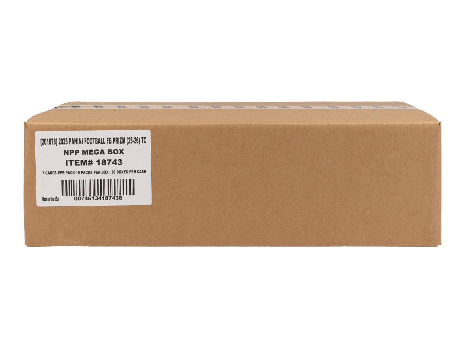 2025 PANINI PRIZM FOOTBALL MEGA 20-BOX CASE