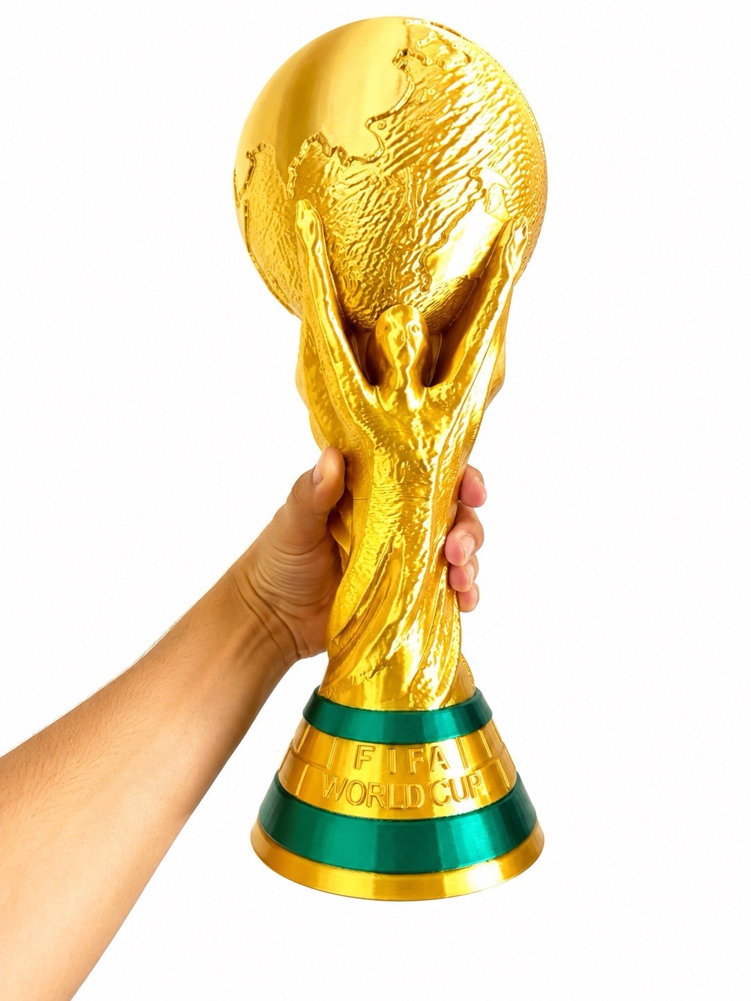 World Cup Trophy Replica 14.5” Gold Soccer Fan Display Collectible Gift