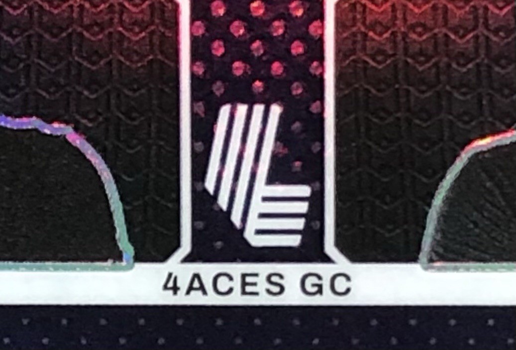 2025 Prizm LIV Golf 4ACES GC /36 DUSTIN JOHNSON, REED, PIETERS, VARNER III #55