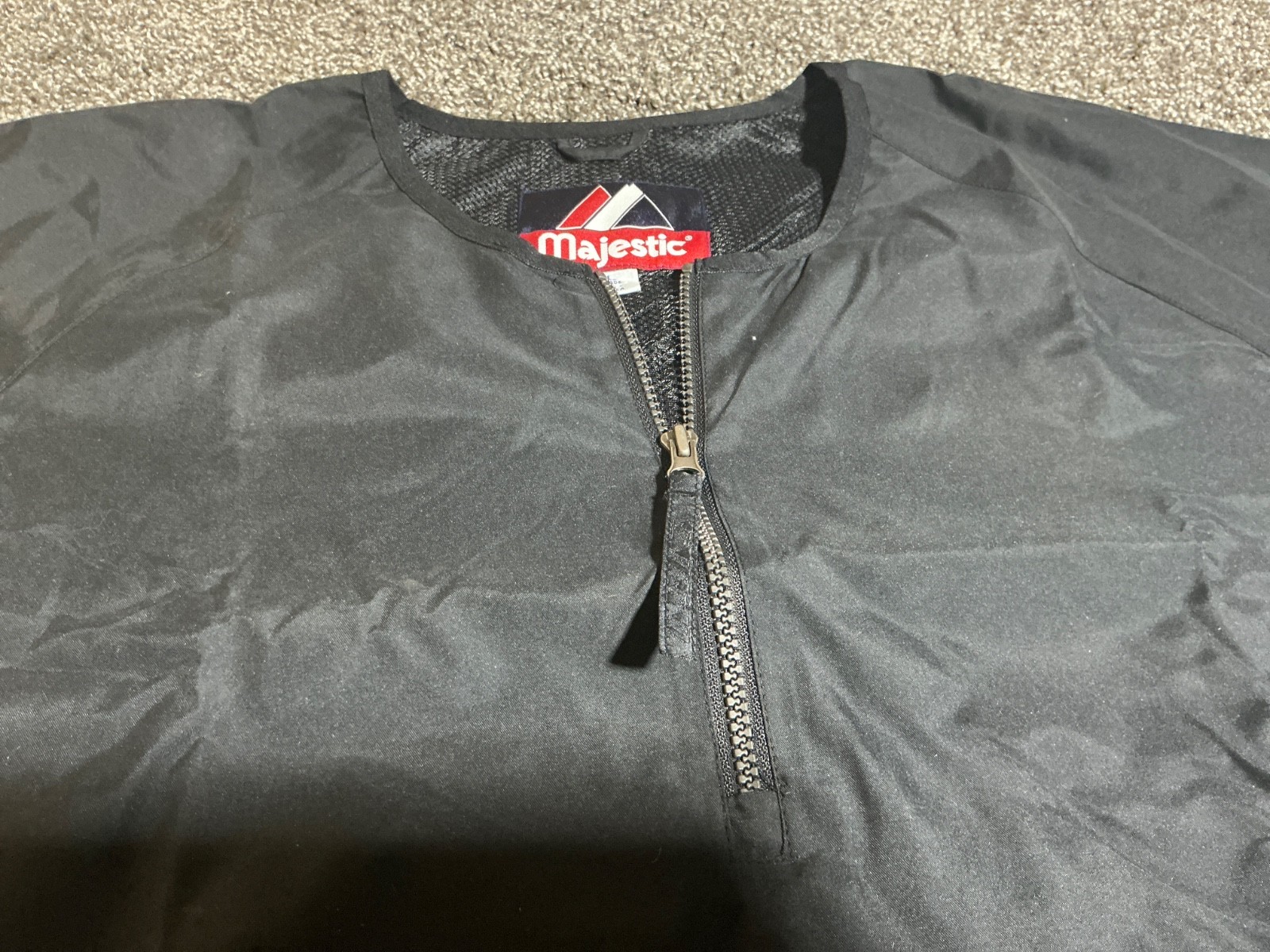 Vintage Majestic Training Hot Jacket – Quarter Zip Cage Jacket – Various Sizes