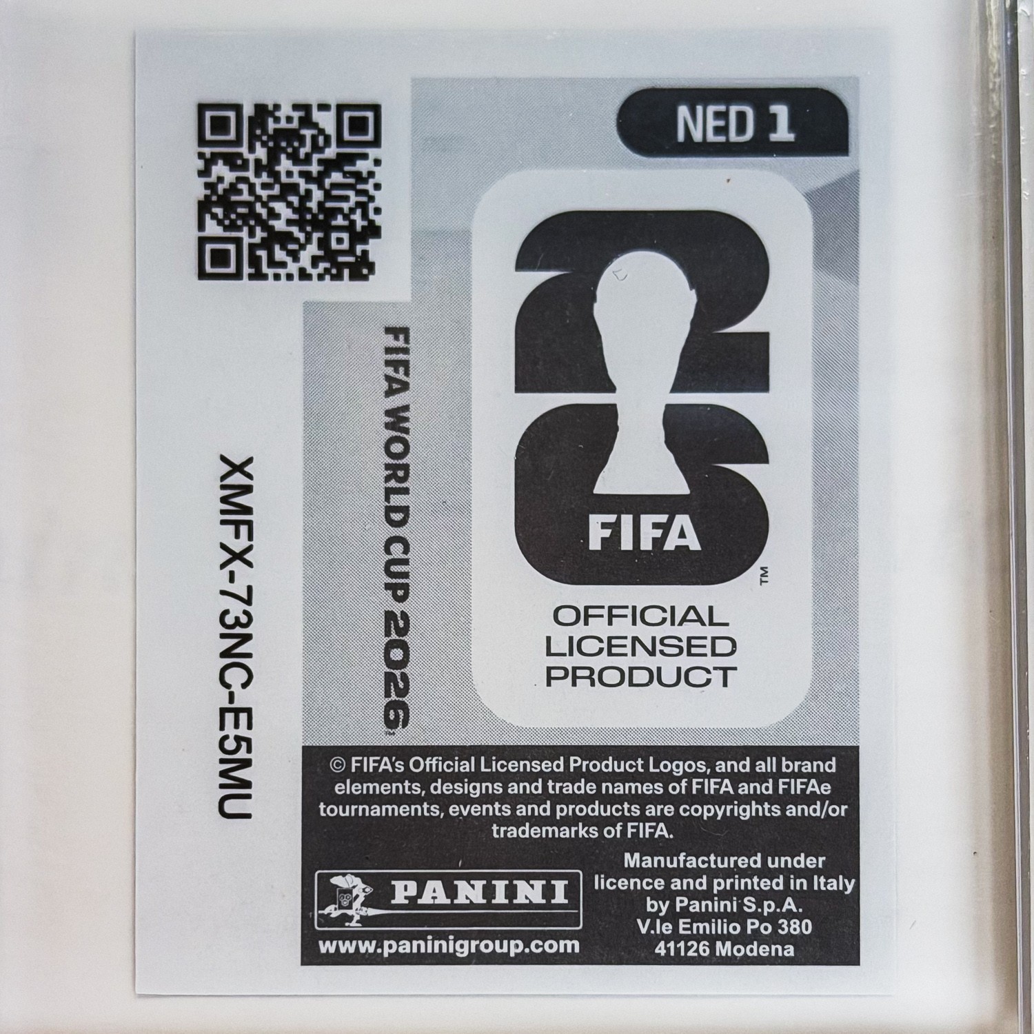 2026 Panini FIFA World Cup Netherlands Emblem Holo Foil Sticker NED 1 NM Holland