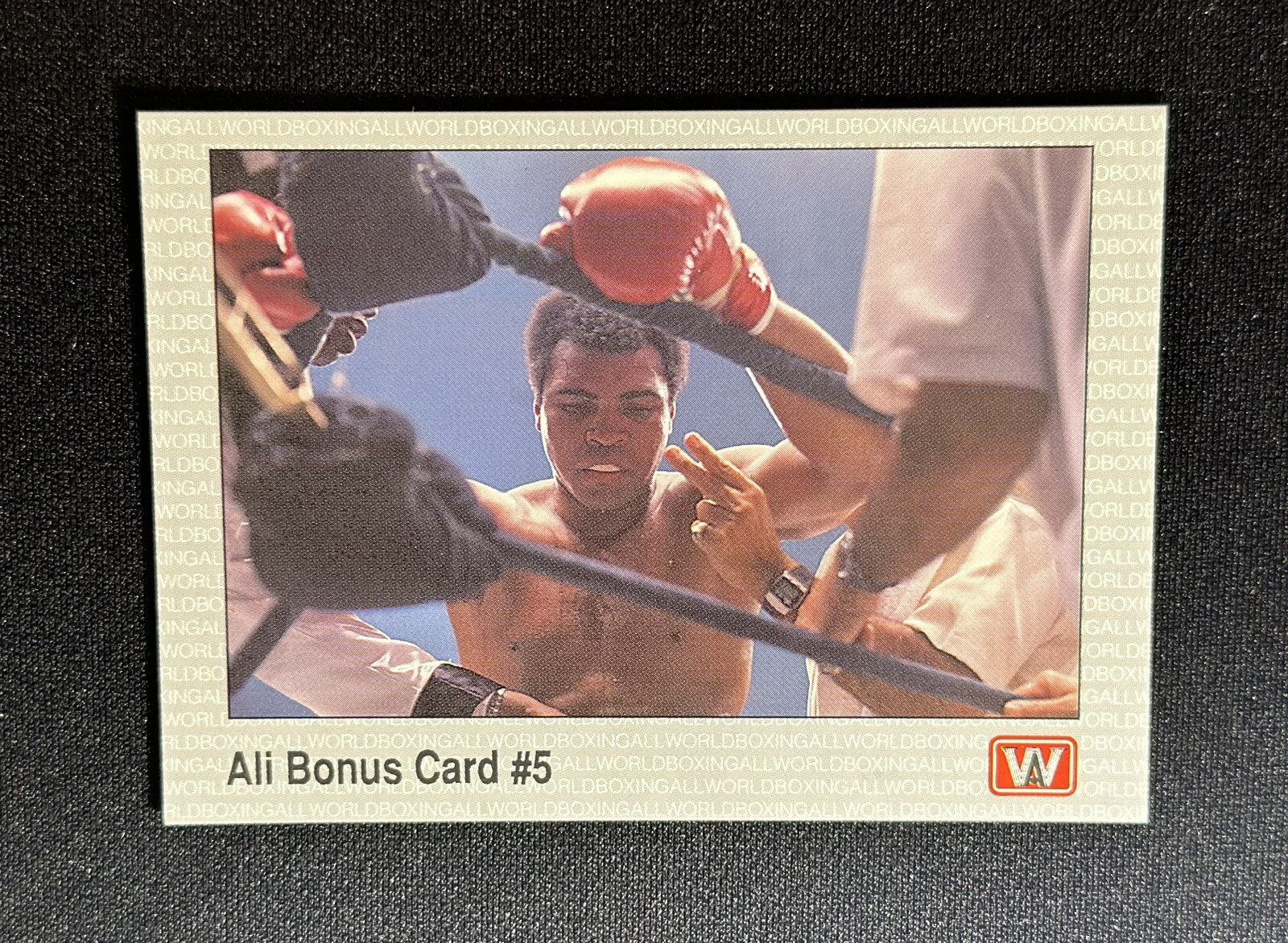 1991 All World AW Sports Muhammad Ali #36 Boxing Bonus Card 5 HOF
