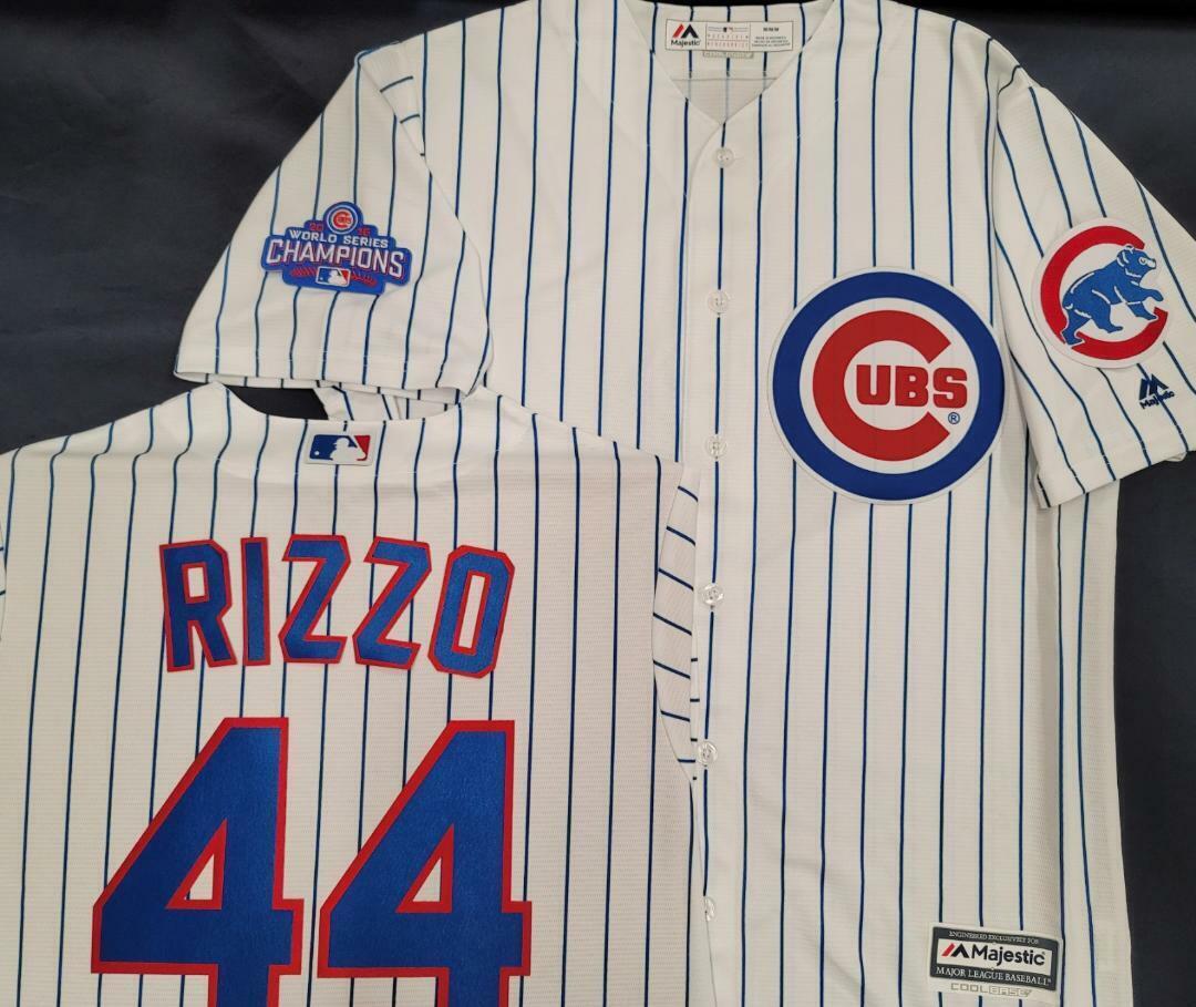 30225 Majestic CHICAGO CUBS 2016 World Series Champions Baseball JERSEY NWT