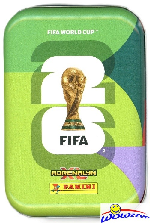 2026 Panini Adrenalyn XL WORLD CUP Soccer EMPTY Collector Tins 4 Piece Set!