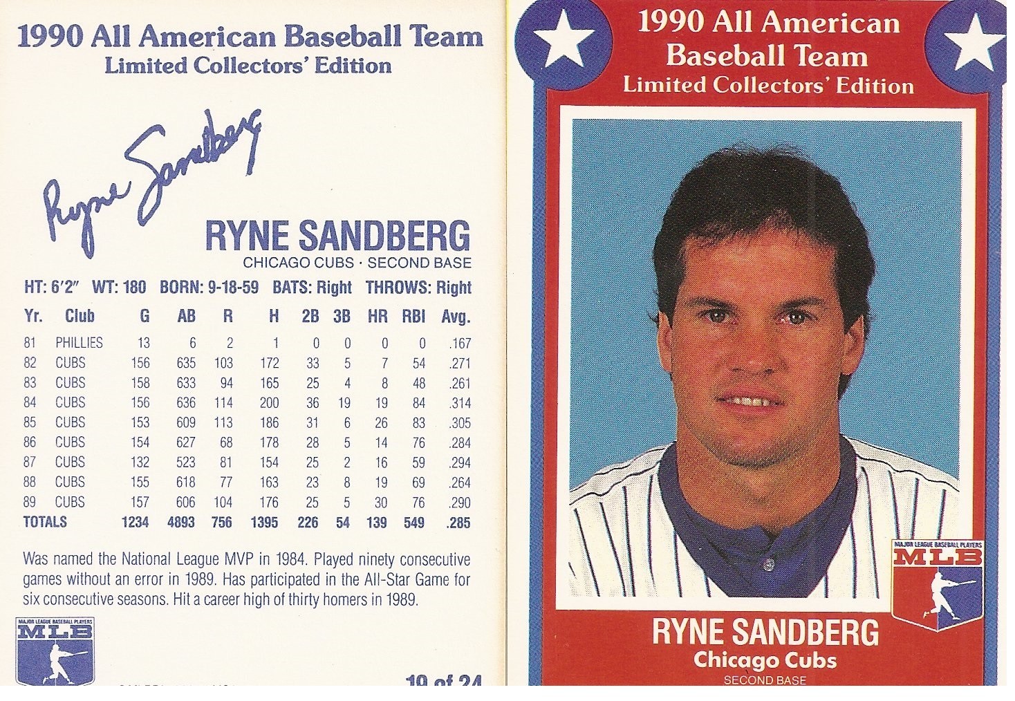 1990 MSA All American Baseball Team – Pick your Player- Rare Set!