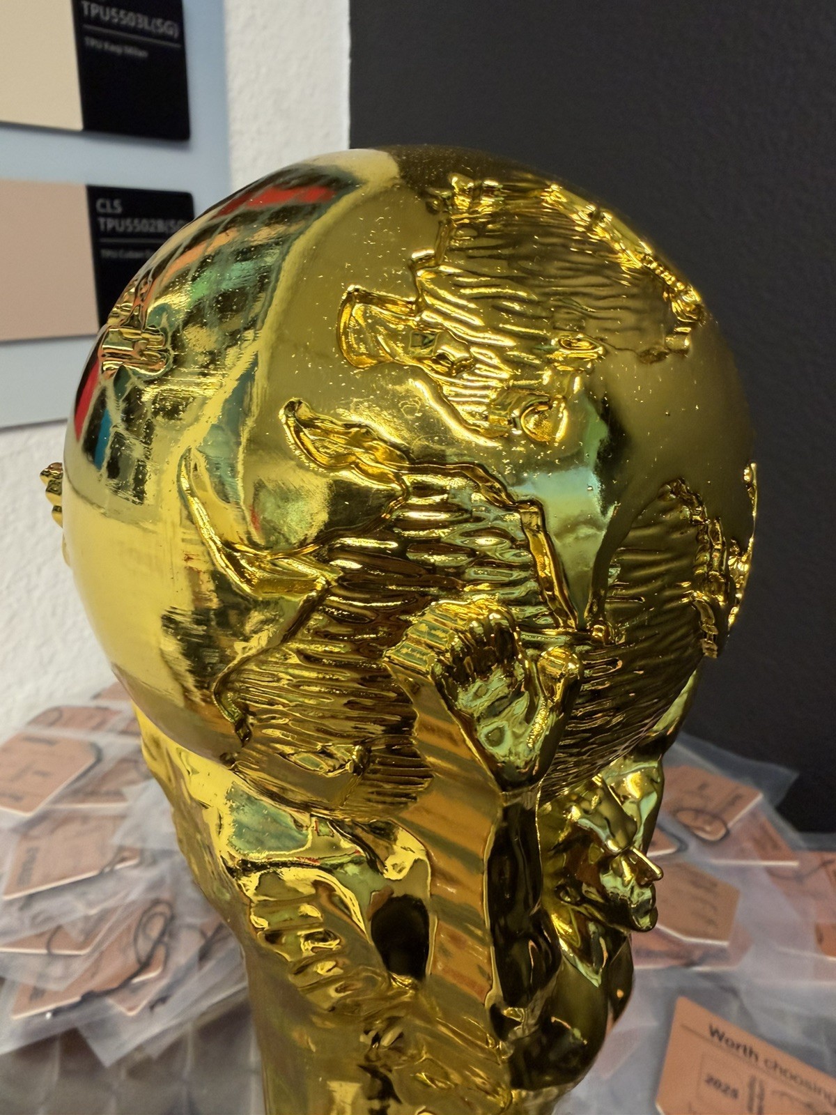 1:1 World Cup Trophy Replica 36cm 14.2in Solid Heavy 8LB Gold Display Award