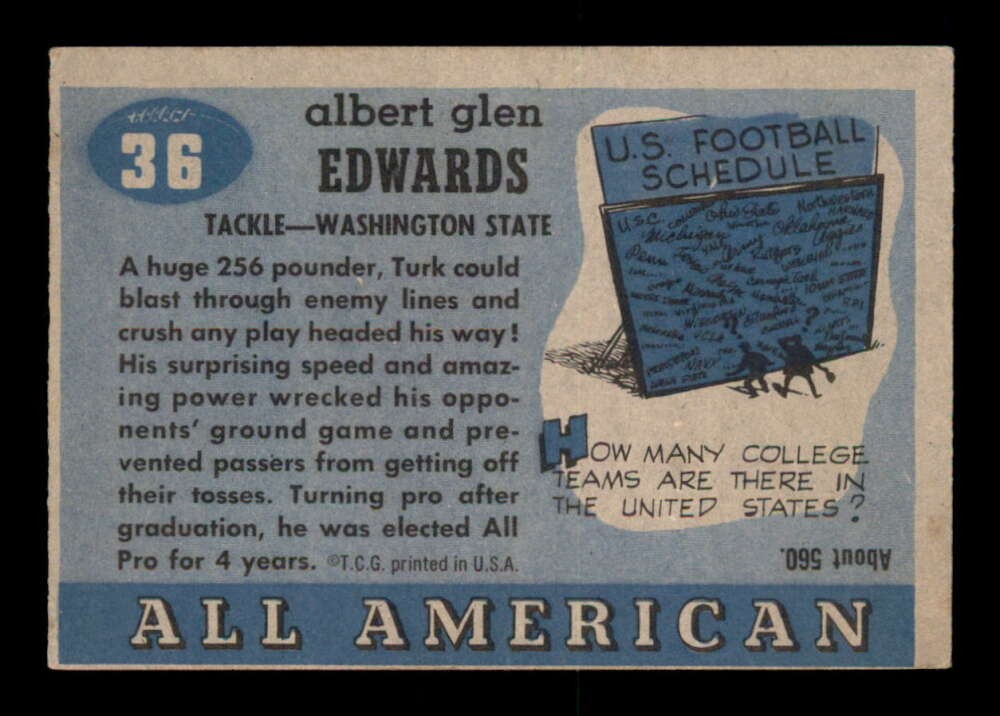 1955 Topps #36 Turk Edwards SP VGEX X3483884