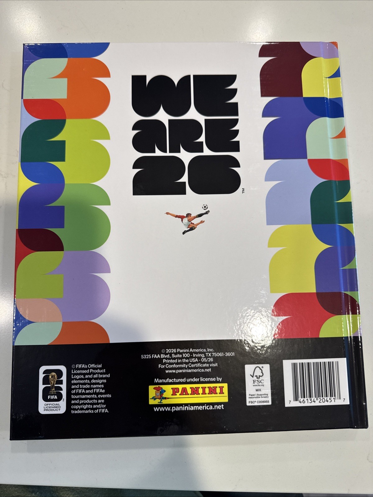 2026 Panini FIFA World Cup Hardcover Sticker Album + Stadium Box Costco Opened