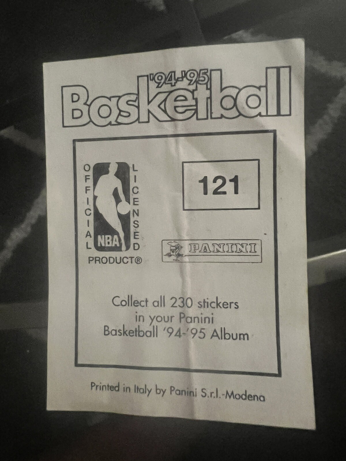 [121] RON ‘POPEYE’ JONES – Panini Basketball NBA ’94-’95 Sticker (Non-stuck)