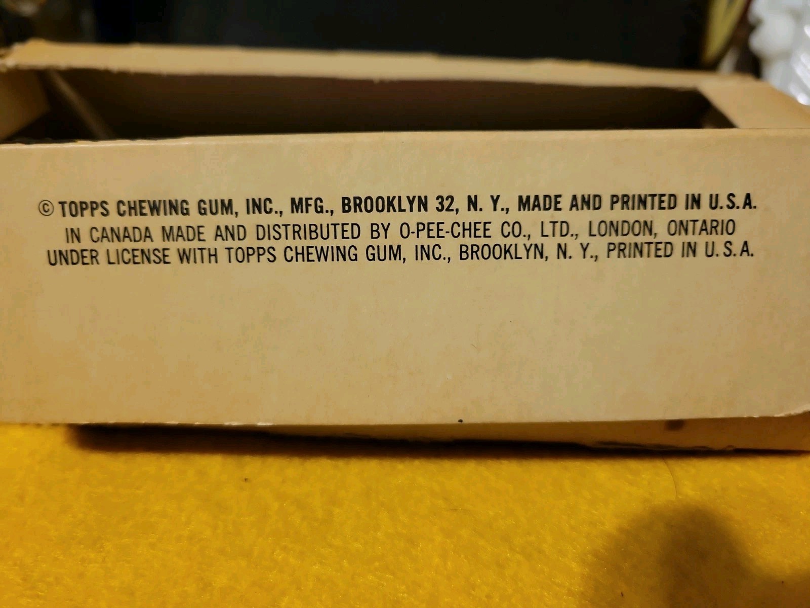 1964 TOPPS BASEBALL EMPTY WAX PACK DISPLAY BOX (Box Only) Rare