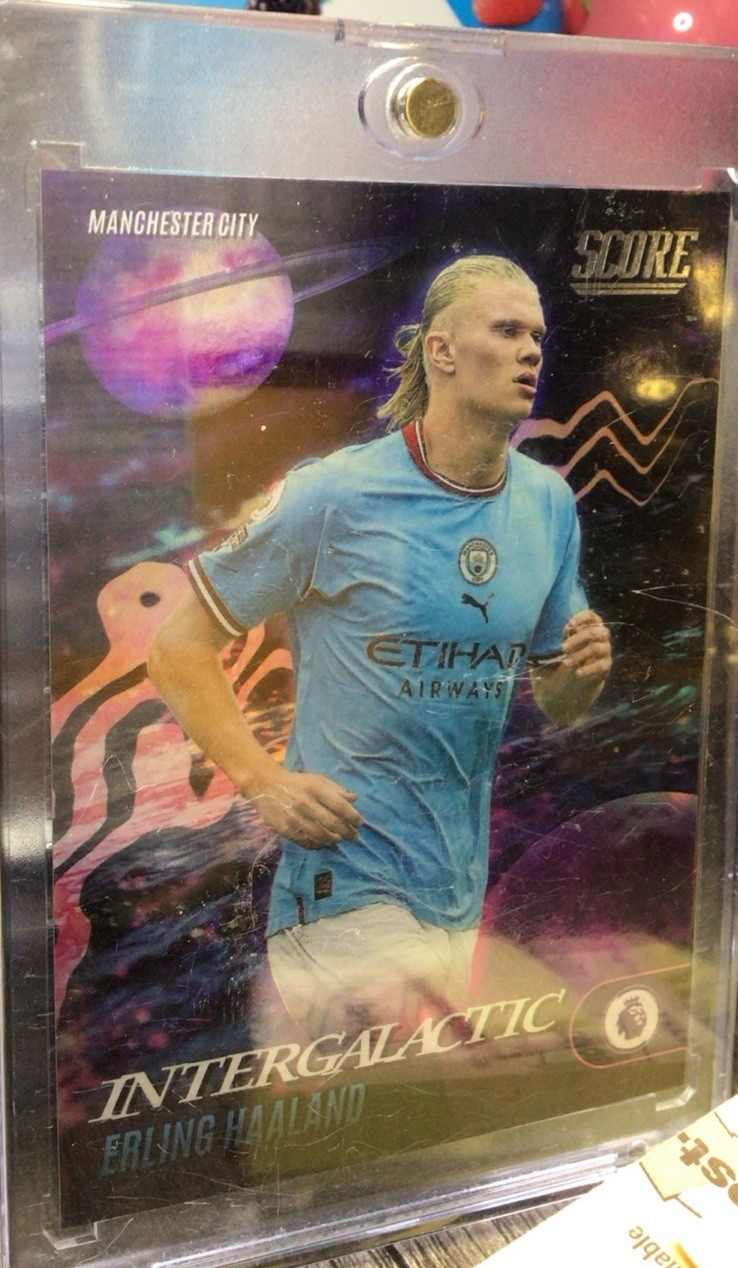 Panini 2022-23 Score Intergalactic #11 CASE HIT ERLING HALLAND Man City Norway🔥